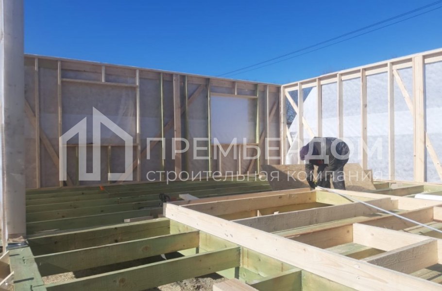 Фото со стройплощадок - Дом по проекту К-5