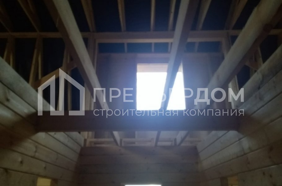 Фото со стройплощадок - Дом из бруса 6х9 м.