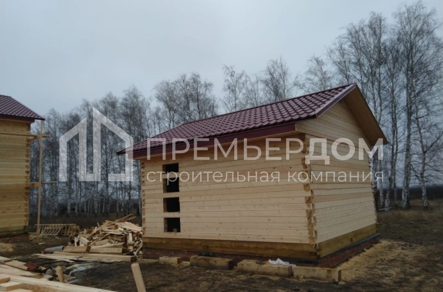 Фото со стройплощадок - Дом по проекту Д-63 и баня