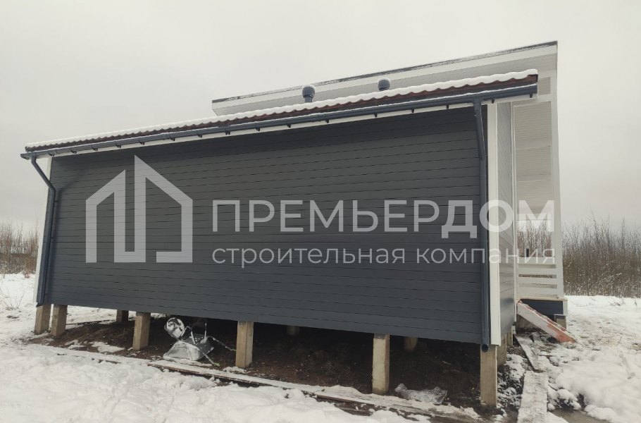 Фото со стройплощадок - Каркасный дом 12х10 м.