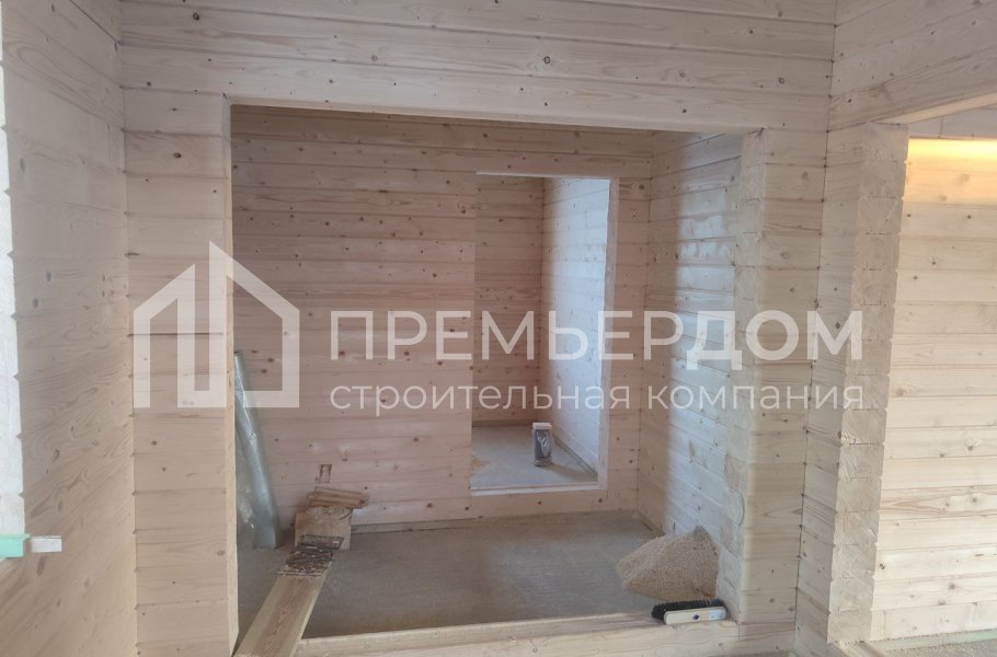 Фото со стройплощадок - Дом из бруса 11,9х8,5 м.