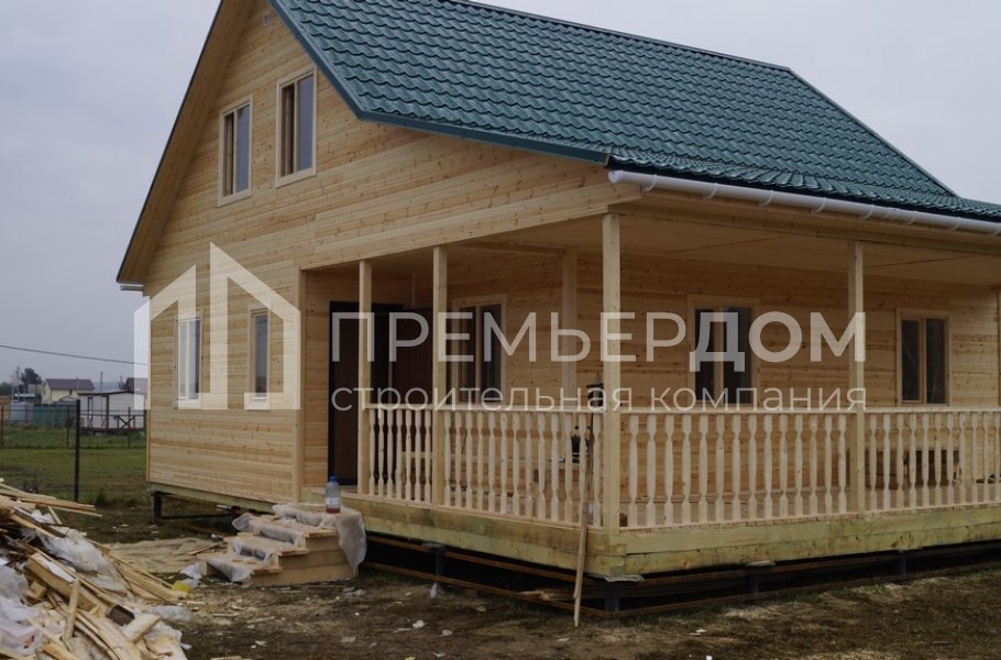 Фото со стройплощадок - Дом 8x10 м.