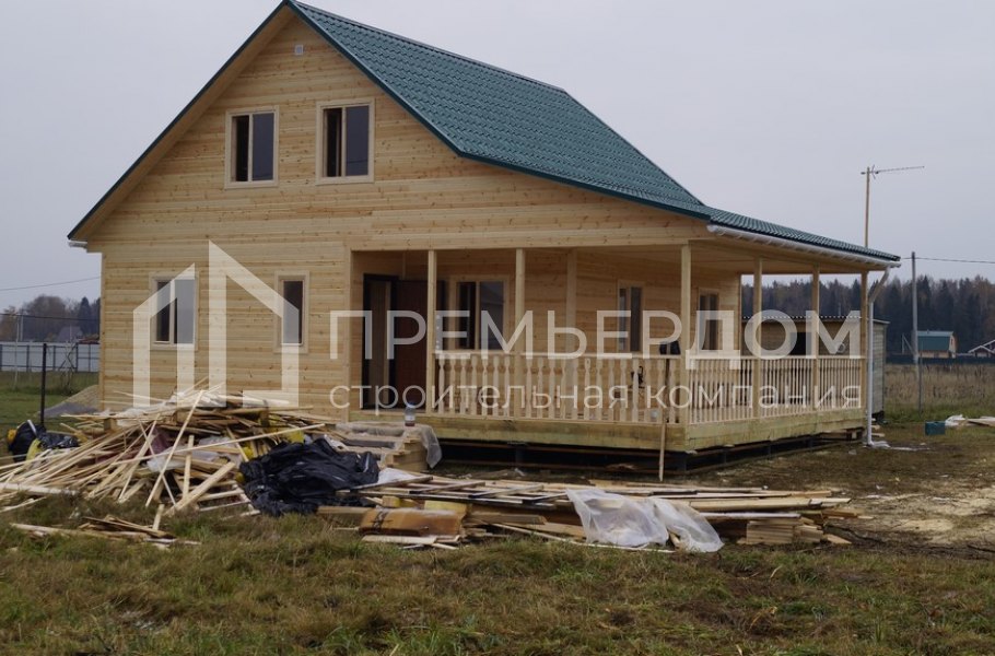 Фото со стройплощадок - Дом 8x10 м.