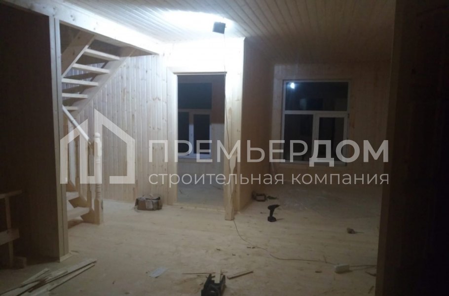 Фото со стройплощадок - Каркасный дом 8х8.5 м