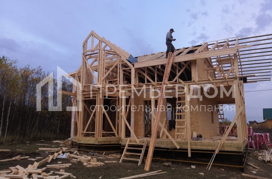 Фото со стройплощадок - Дом по проекту К-127