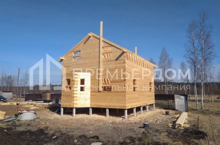 Фото со стройплощадок - Дом по проекту Д-60