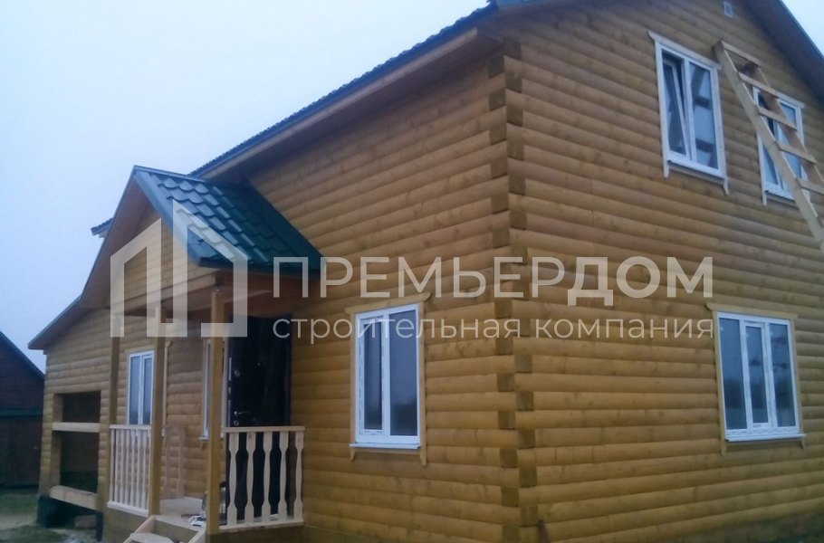 Фото со стройплощадок - Дом 7x9 м. с гаражом 4x7 м.