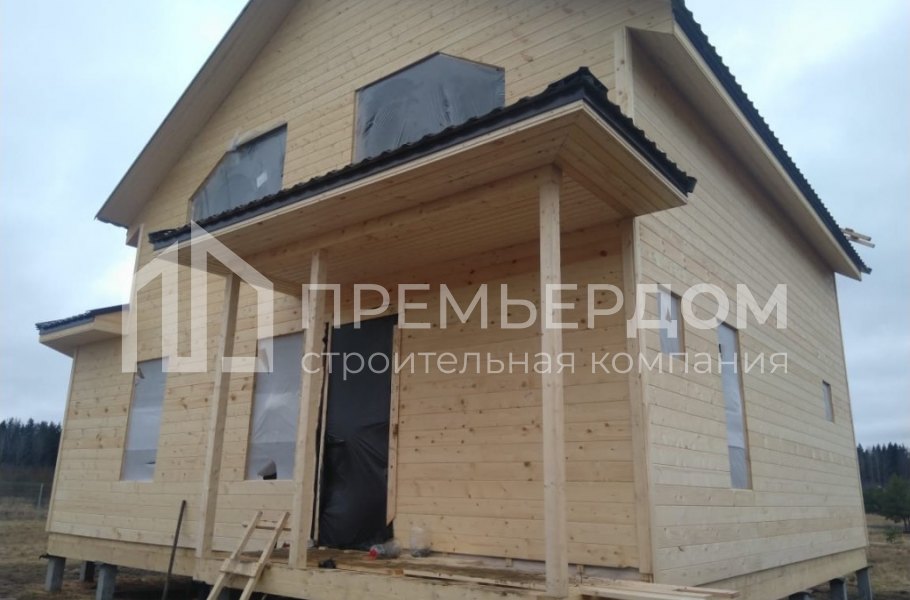 Фото со стройплощадок - Каркасный дом 8х10 м.