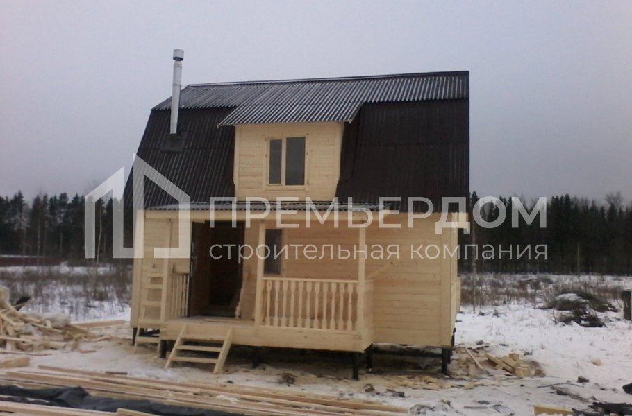 Фото со стройплощадок - Дом по проекту Д-38