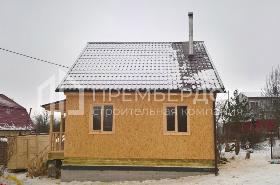 Фото со стройплощадок - Каркасный дом 8х8