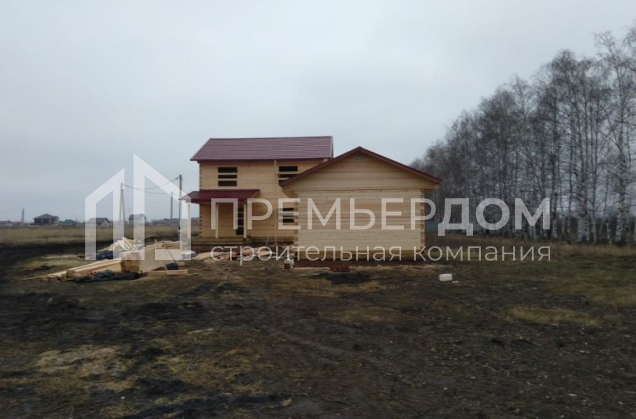 Фото со стройплощадок - Дом по проекту Д-63 и баня