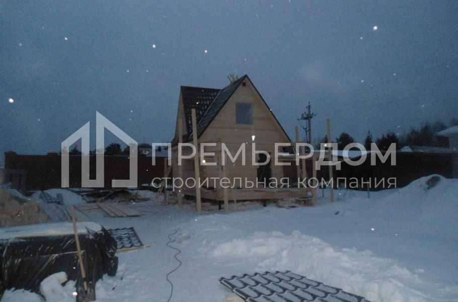 Фото со стройплощадок - Дом из бруса 4.5х8