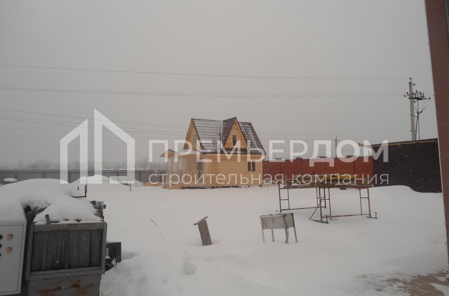 Фото со стройплощадок - Дом из бруса 4,5х8 м.