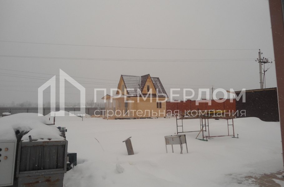Фото со стройплощадок - Дом из бруса 4.5х8
