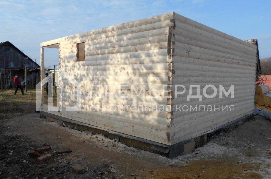 Фото со стройплощадок - Баня по проекту Б-10