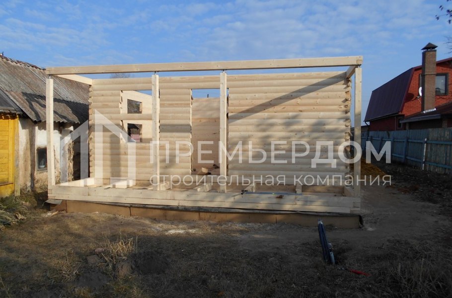 Фото со стройплощадок - Баня по проекту Б-10