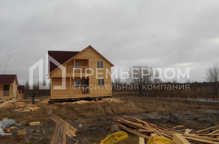 Фото со стройплощадок - Дом Д-31 и баня Б-2