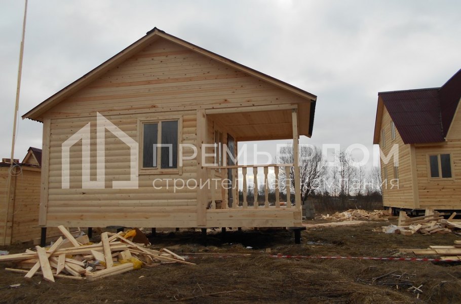 Фото со стройплощадок - Дом Д-31 и баня Б-2