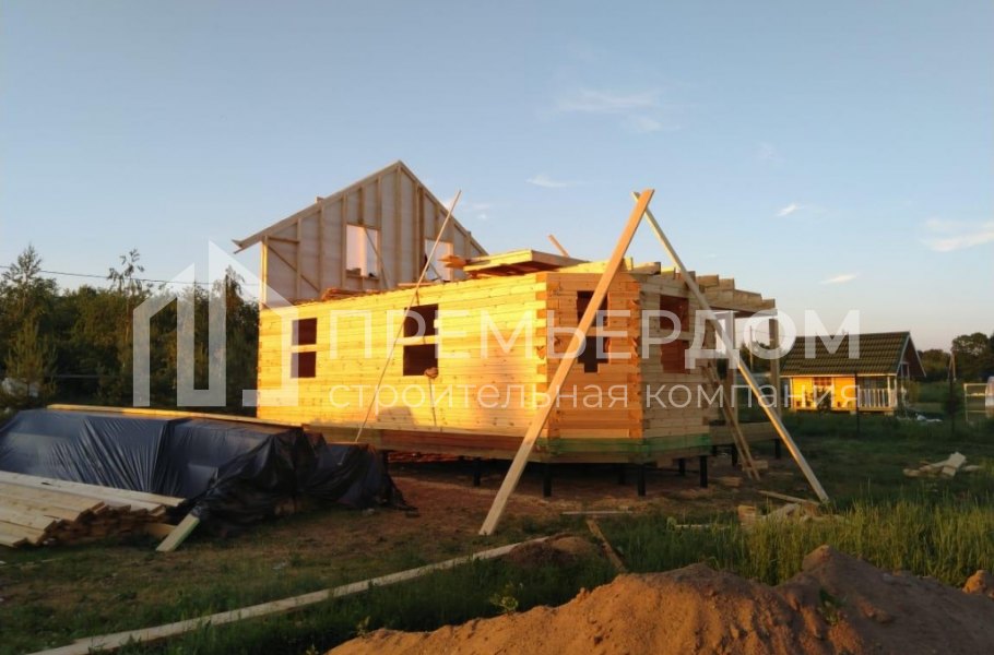 Фото со стройплощадок - Дом по проекту Д-126