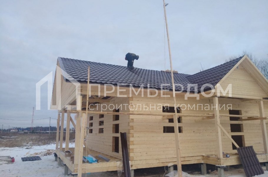 Фото со стройплощадок - Дом по проекту Д-121