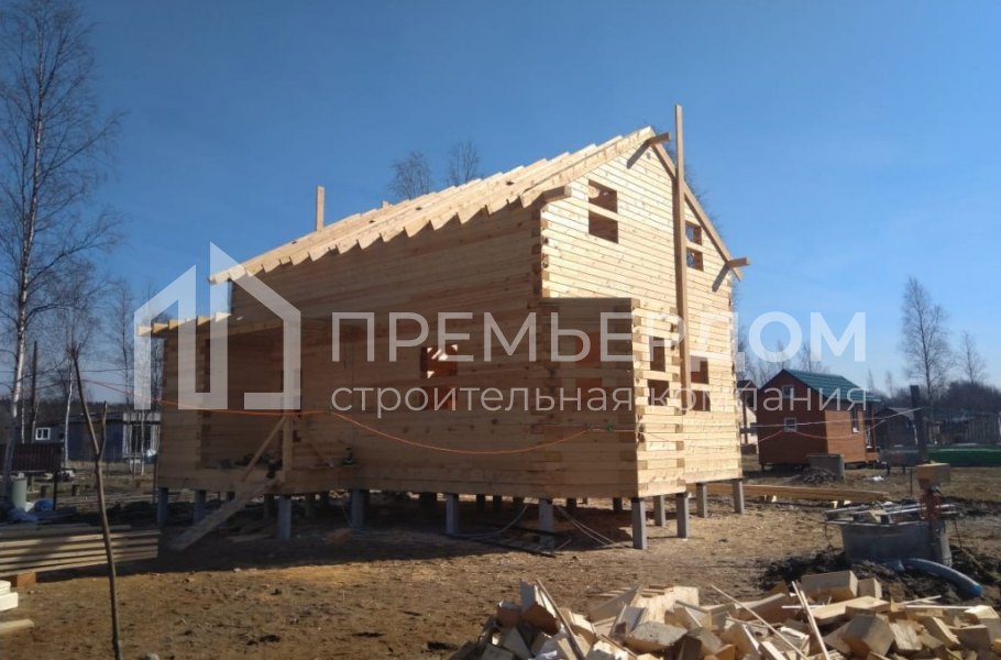 Фото со стройплощадок - Дом по проекту Д-60