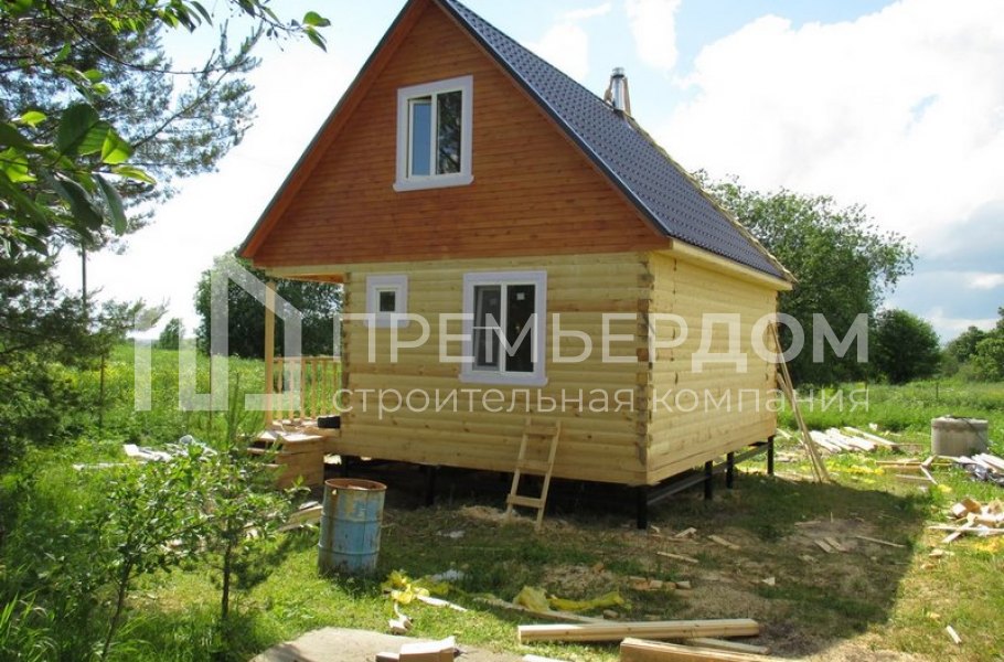 Фото со стройплощадок - Дом по проекту Д-40