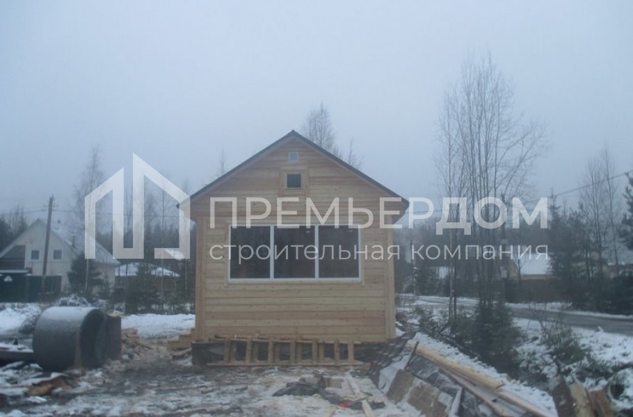 Фото со стройплощадок - Баня по проекту Б-17