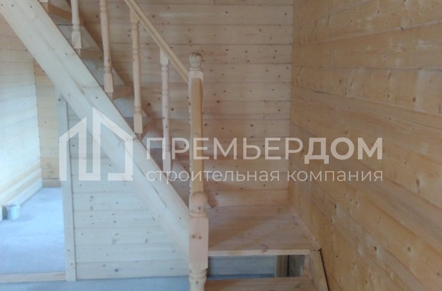 Фото со стройплощадок - Дом из бруса 7×8.5 м.