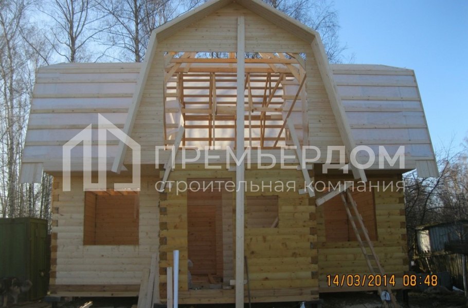 Фото со стройплощадок - Дом 5.5x8 м.