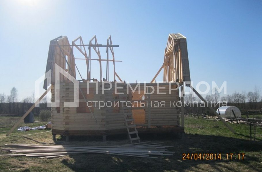 Фото со стройплощадок - Дом по проекту Д-22