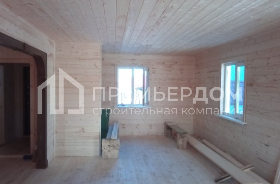 Фото со стройплощадок - Каркасный дом 8х8 м.