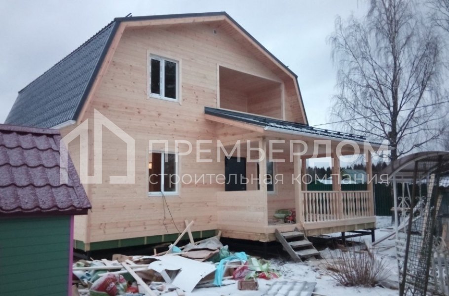 Фото со стройплощадок - Каркасный дом 8х8 м.