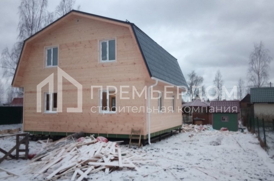 Фото со стройплощадок - Каркасный дом 8х8 м.