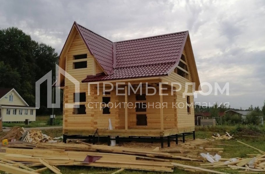 Фото со стройплощадок - Дом по проекту Д-47