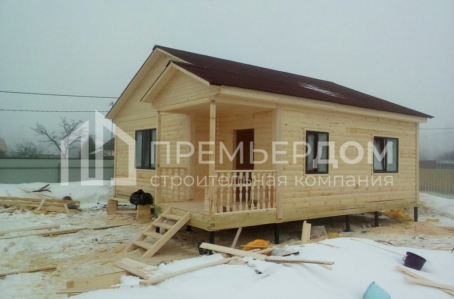 Фото со стройплощадок - Баня по проекту Б-20