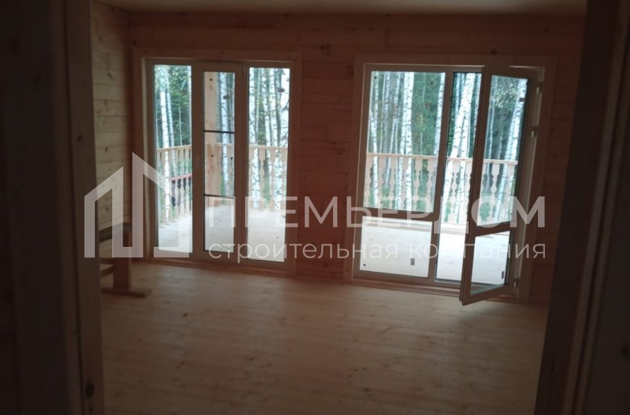 Фото со стройплощадок - Дом из бруса 9х11 м