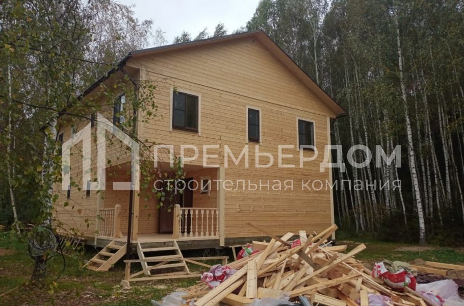 Фото со стройплощадок - Дом из бруса 9х11 м