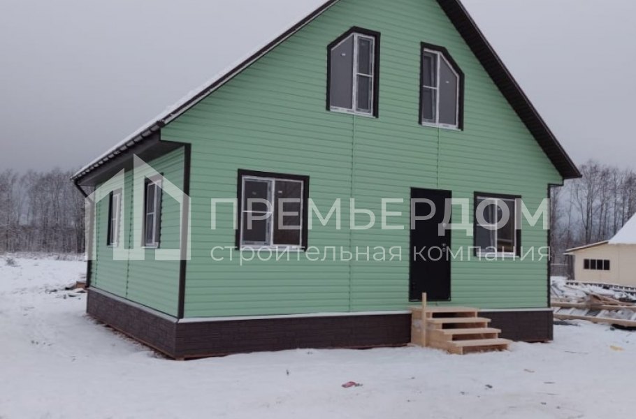 Фото со стройплощадок - Каркасный дом 8х8 м.