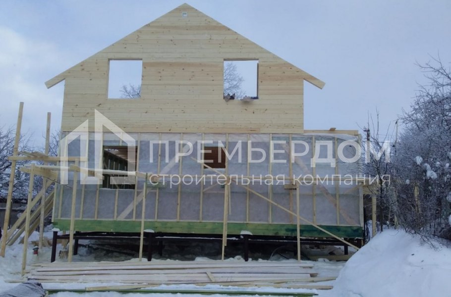 Фото со стройплощадок - Дом по проекту К-60