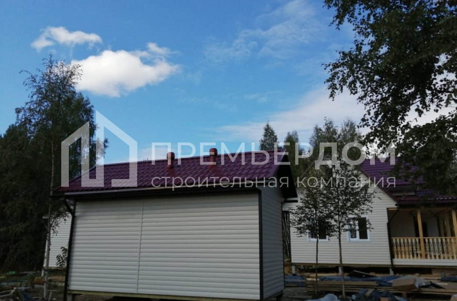 Фото со стройплощадок - Дом по проекту К-116 и баня