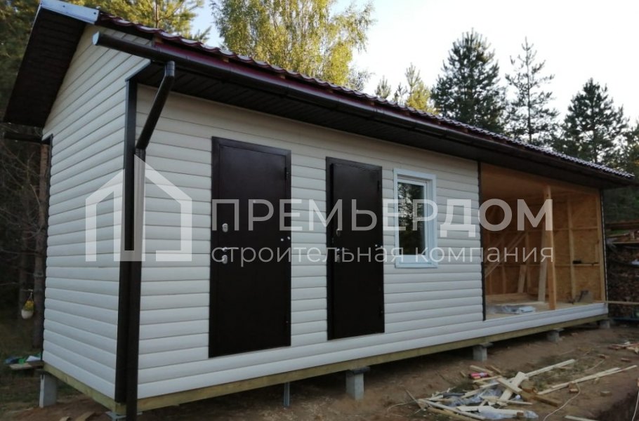 Фото со стройплощадок - Дом по проекту К-116 и баня