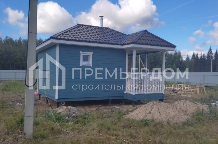 Фото со стройплощадок - Баня по проекту БК-7