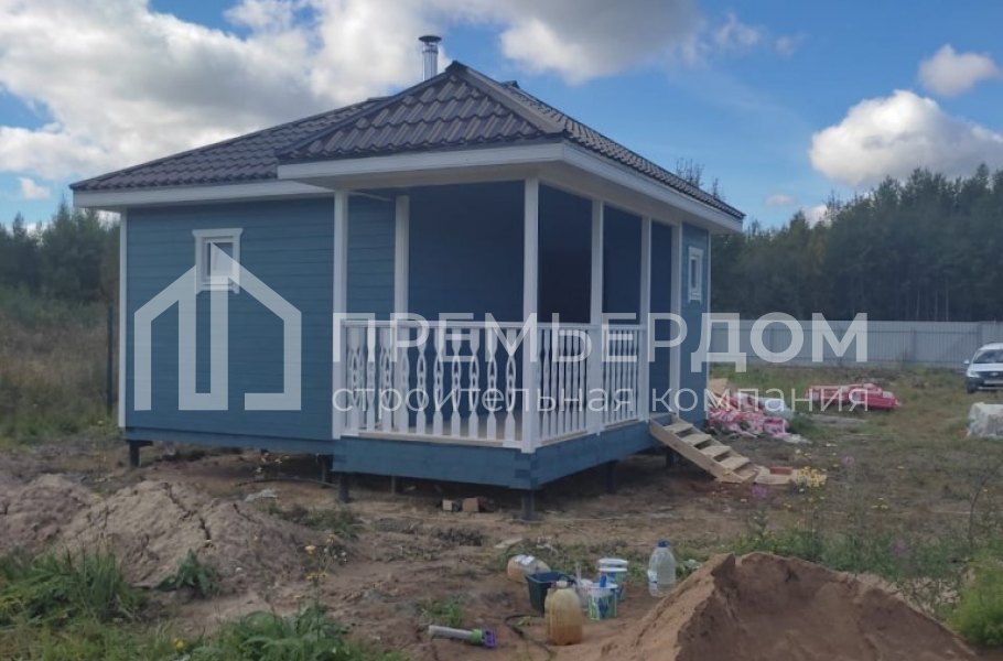 Фото со стройплощадок - Баня по проекту БК-7