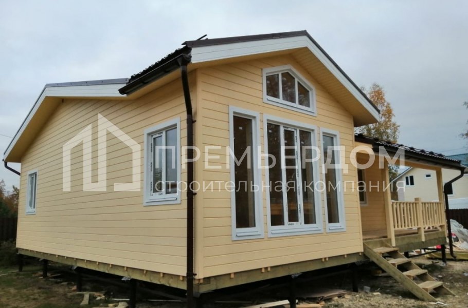 Фото со стройплощадок - Каркасный дом 10×10 м.