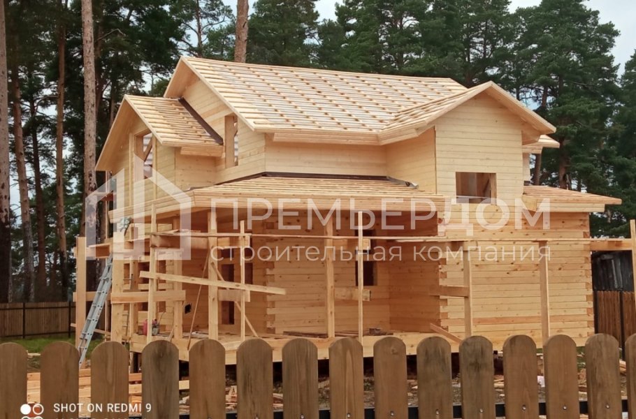 Фото со стройплощадок - Дом по проекту Д-88