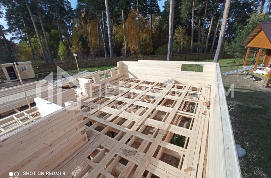 Фото со стройплощадок - Дом по проекту Д-88