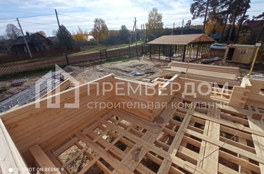 Фото со стройплощадок - Дом по проекту Д-88