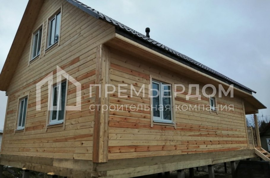 Фото со стройплощадок - Дом из бруса 7х9 м.