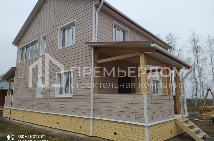 Фото со стройплощадок - Отделка дома (Проект Д-63)