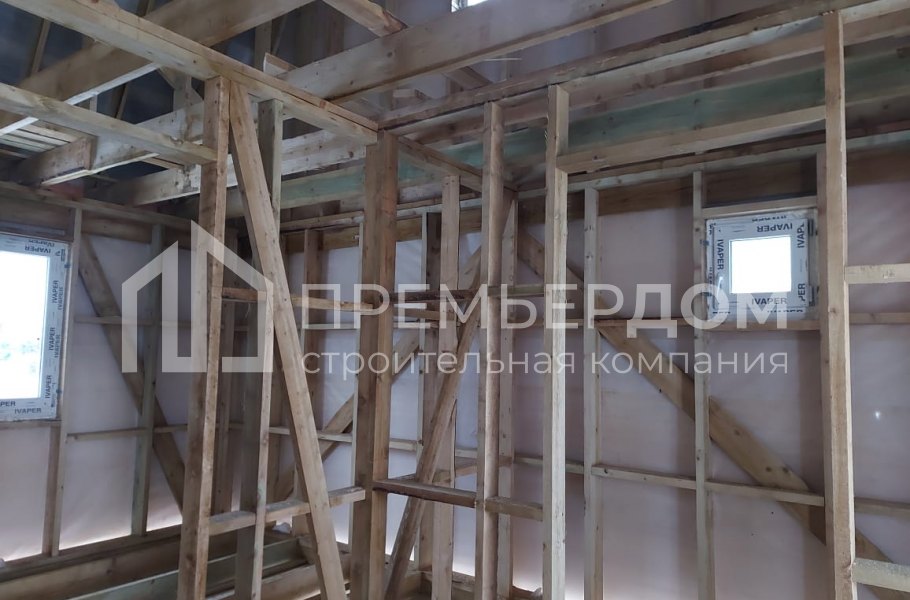 Фото со стройплощадок - Дом по проекту А-53